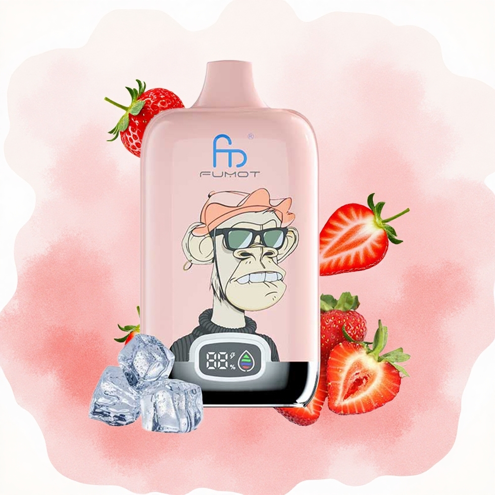 Јагода Лед Fumot Tornado Digital Box 12000 Пуфова 20ml Течност Месх Цоил