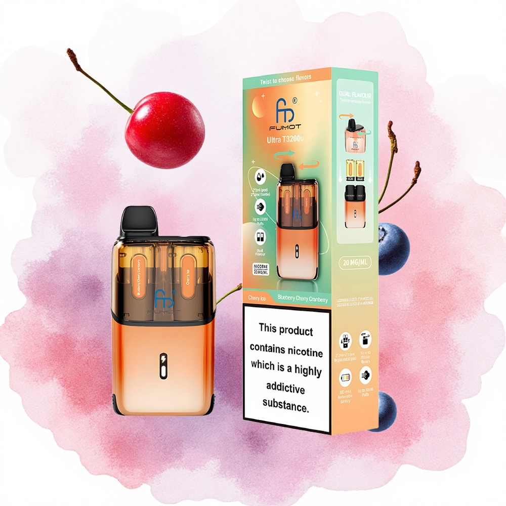 Borovnica Trešnja Led Fumot Ultra T32000 32000 Pufova Napredna Mrežasta Zavojnica