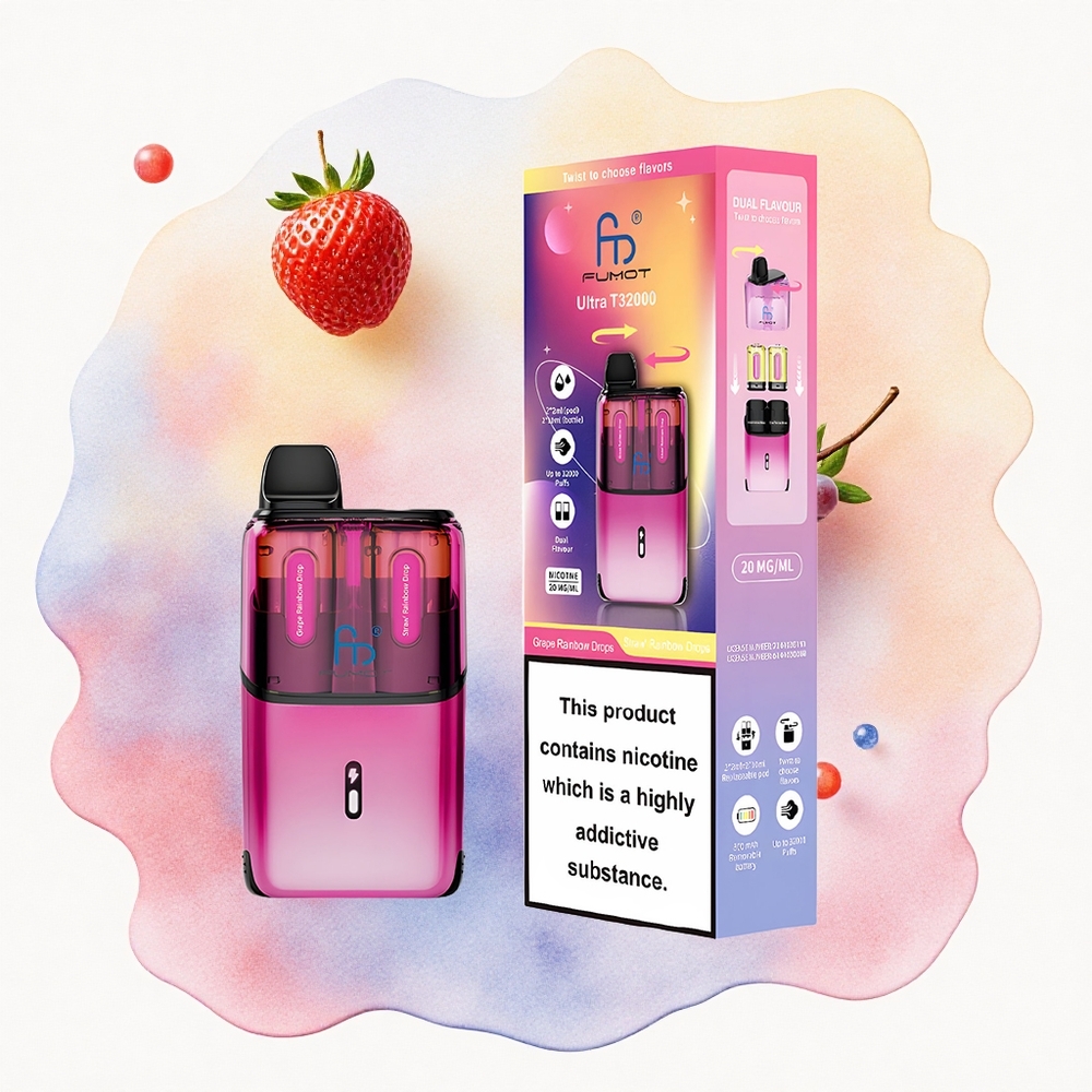 Grozd/Rainbow Kap Brand Fumot Ultra T32000 Do 32000 Pufova 800mAh батерија