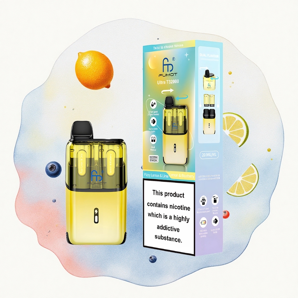 Limun & Borovnica Fumot Ultra T32000 32000 Pufova Napredna Mrežasta Zavojnica