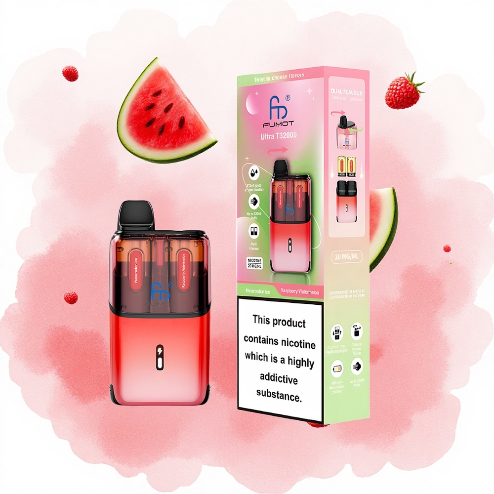 Lubenica-Malina Ledenjak Fumot Ultra T32000 32000 Pufova 800mAh батерија