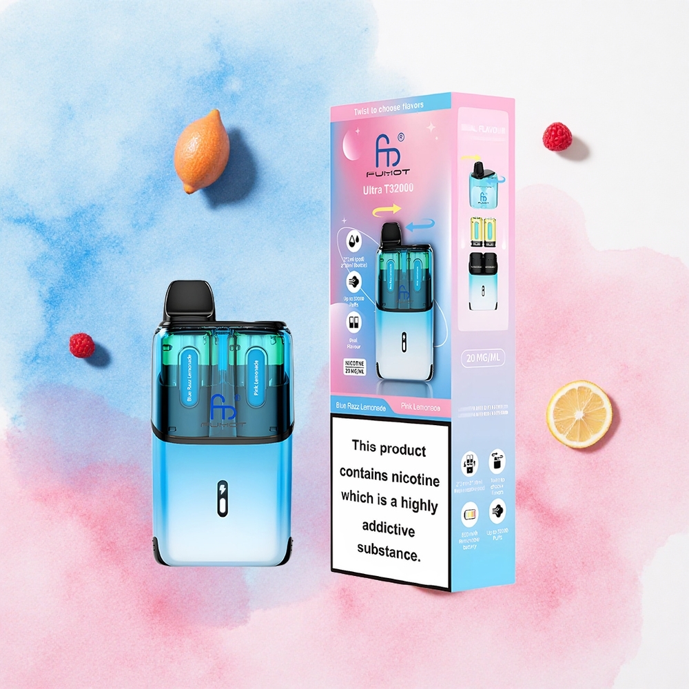 Plava Malina Limunada - Roze Limunada Fumot Ultra T32000 Do 32000 Pufova Napredna Mrežna Zavojnica