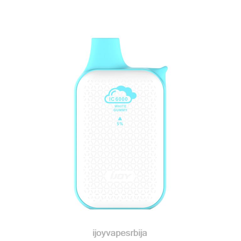 iJOY Bar IC6000 за једнократну употребу PTJN4214 бела гумена | iJOY Vape Review
