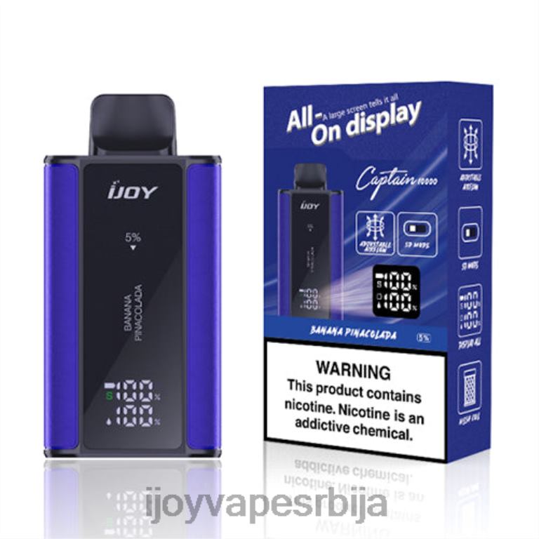iJOY Bar Captain за једнократну употребу PTJN484 боровница лубеница | iJOY Vape Review