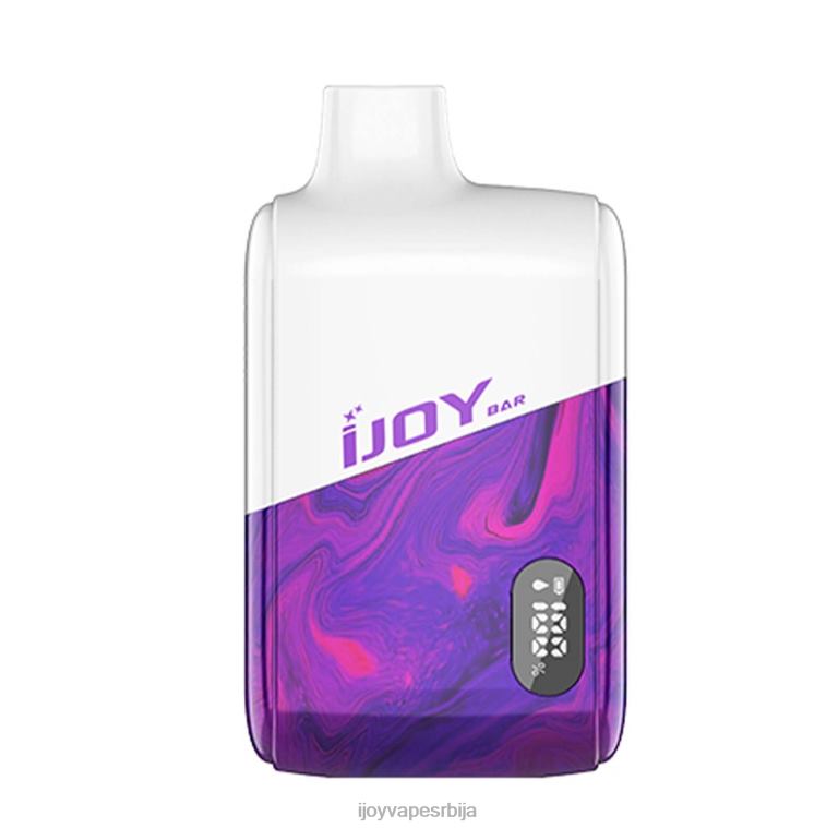 iJOY Bar Smart Vape 8000 пуффс PTJN423 трострука бобица | iJOY Vape Disposable