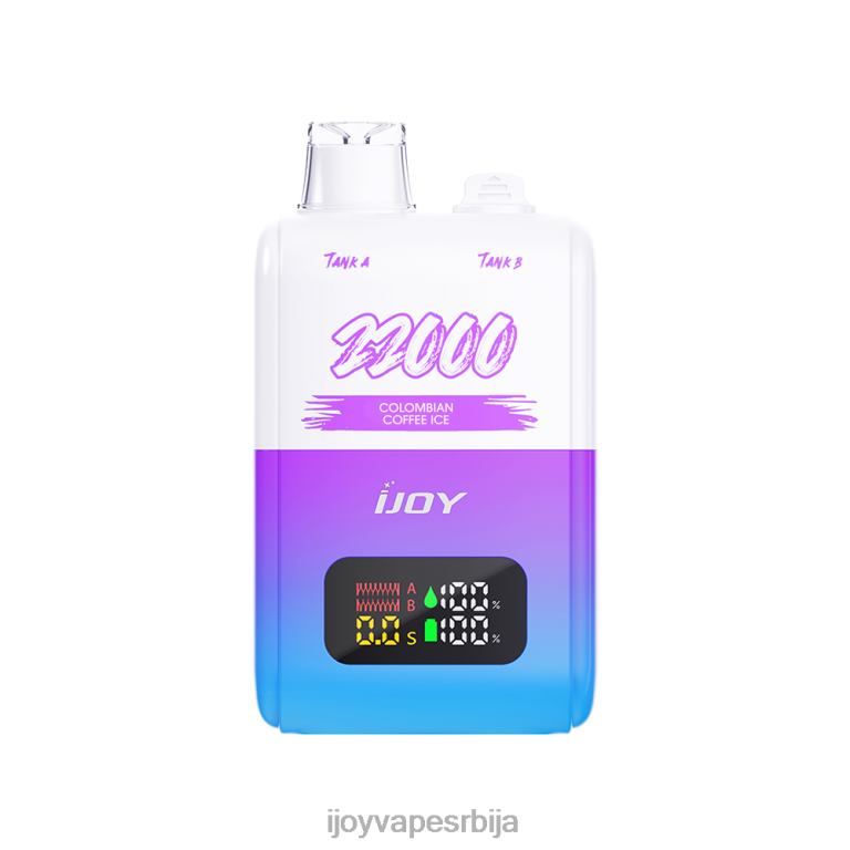iJOY SD 22000 за једнократну употребу PTJN4148 црни лед | iJOY Vape Shop